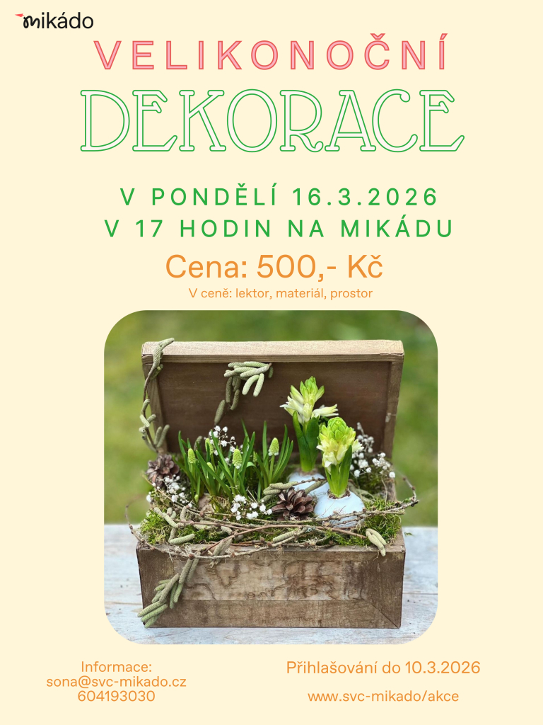 Velikonoční dekorace v bedýnce