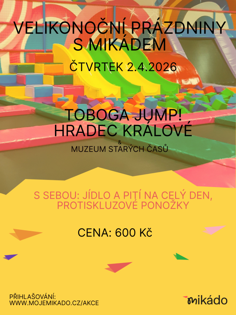 Velikonoční prázdniny 2.4. - Toboga Jump Hradec Králové