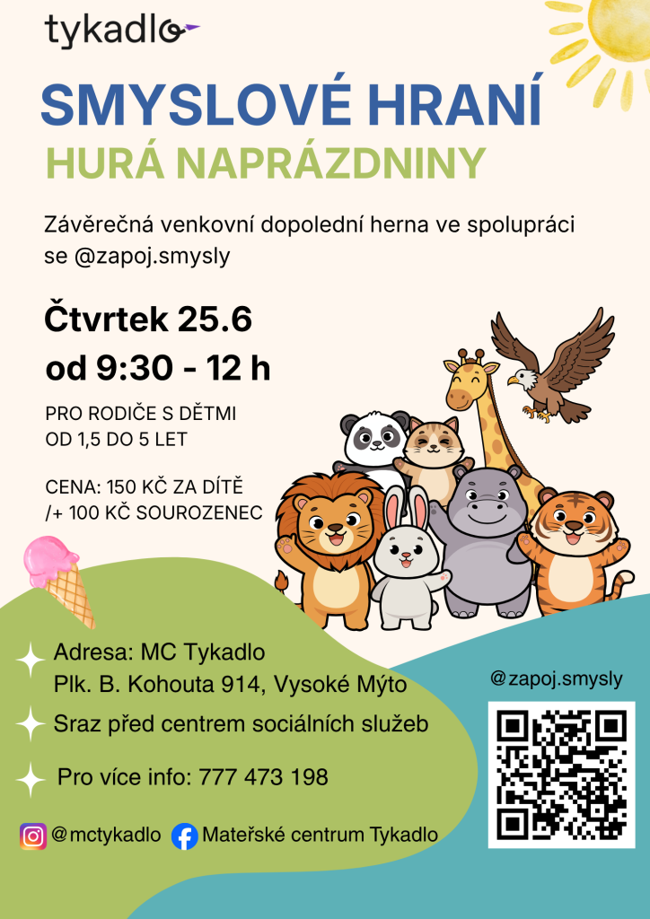 Smyslové hraní HURÁ NA PRÁZDNINY