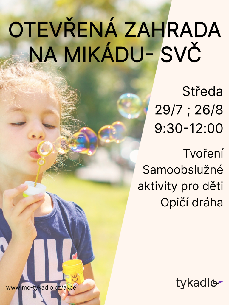 Otevřené zahrady na zahradě Mikáda SVČ