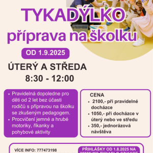Tykadýlko - příprava na školku