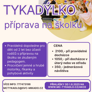 Tykadýlko - příprava na školku