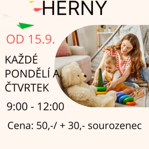 Dopolední herny v Tykadýlku od 15.9.