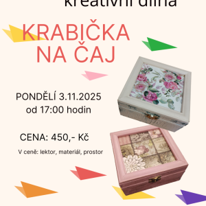 Listopadová kreativní dílna - krabička na čaj