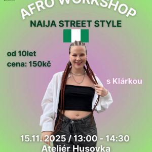 Taneční workshop Afro s Klárkou