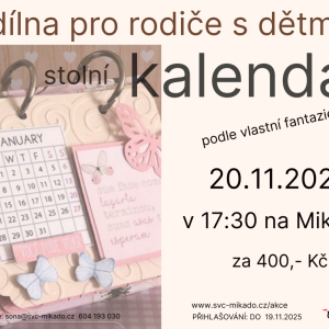 Kalendář - dílna pro rodiče s dětmi