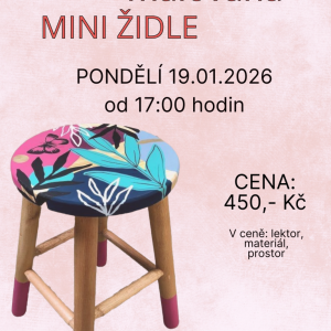 Malovaná mini židle