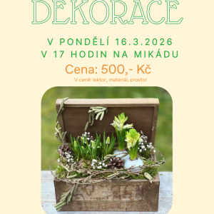 Velikonoční dekorace v bedýnce