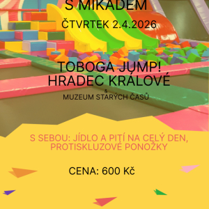 Velikonoční prázdniny 2.4. - Toboga Jump Hradec Králové