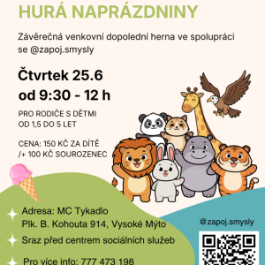 Smyslové hraní HURÁ NA PRÁZDNINY