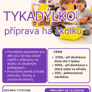 Tykadýlko - příprava na školku